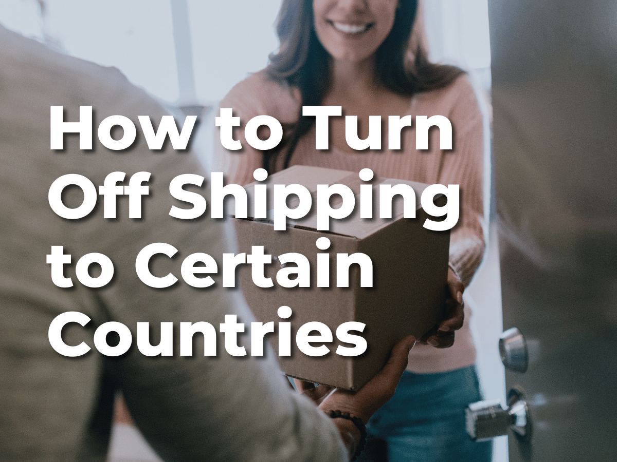 ETSY: Turn off Shipping to Canada